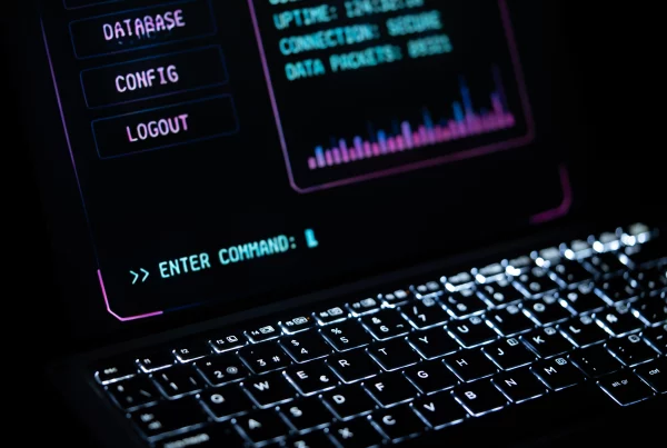 A laptop screen showing code for a digital payroll transformation software