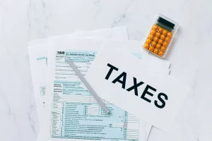 Swiss VAT tax file with documents for VAT reporting and tax filing